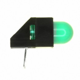 1 pcs : HLMP-3507-D00B2 - LED CBI 5MM GREEN RA HOUSING