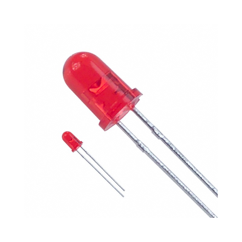1 pcs : LTL-307EE - LED RED CLEAR T-1 3/4 T/H