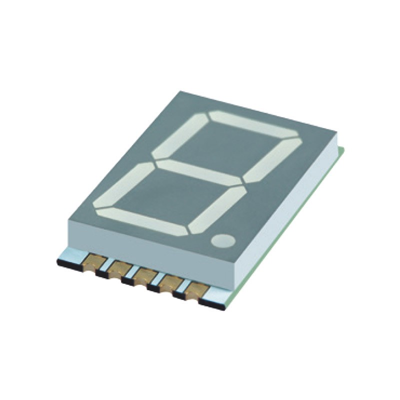 1 pcs : XZFCBD20A-A - DISPLAY 7SEG 0.8' SGL BLUE 10SMD