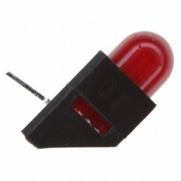 1 pcs : HLMP-3301-D00B2 - LED CBI 5MM RED RA HOUSING