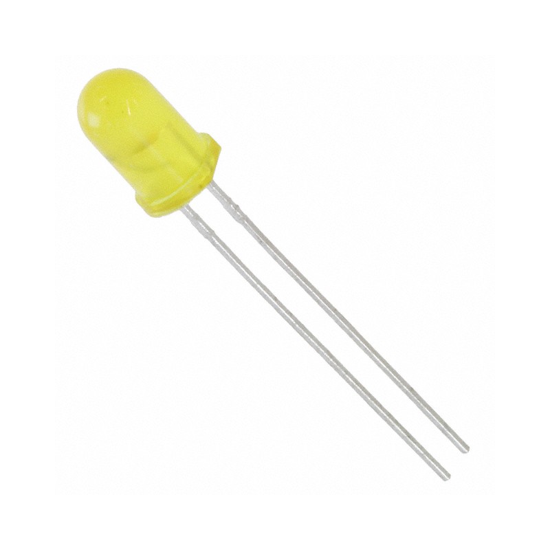 1 pcs : WP7113YD5V - LED YELLOW DIFFUSED T-1 3/4 T/H