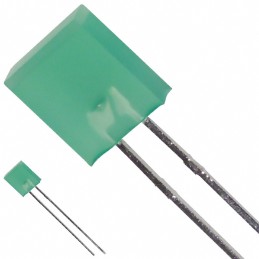 1 pcs : SSL-LX25783GD - LED GRN DIFF RECT 2.3MMX7MM T/H