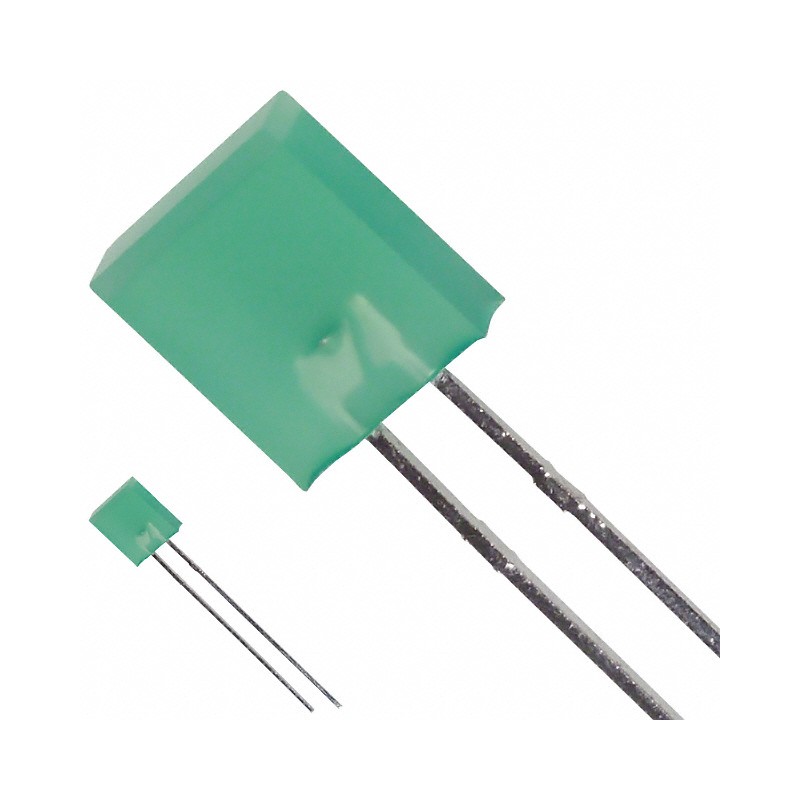 1 pcs : SSL-LX25783GD - LED GRN DIFF RECT 2.3MMX7MM T/H