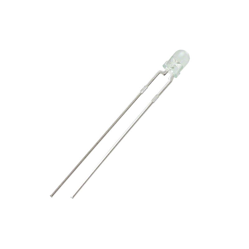 1 pcs : HLMP1540 - LED GREEN CLEAR T-1 T/H