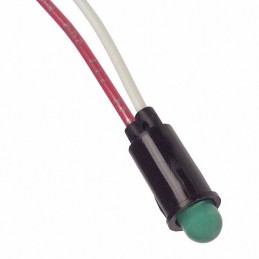 1 pcs : 5100H5 - LED GREEN 1/4' HOLE PANEL MOUNT