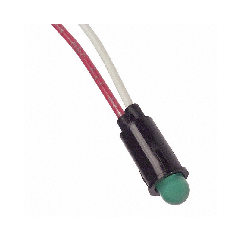 1 pcs : 5100H5 - LED GREEN 1/4' HOLE PANEL MOUNT