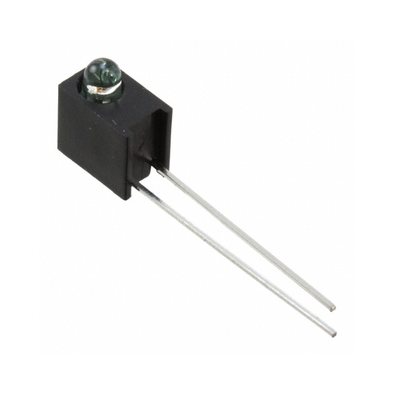 1 pcs : HLMP-1540-H00A1 - LED CBI 3MM GRN RA HSG