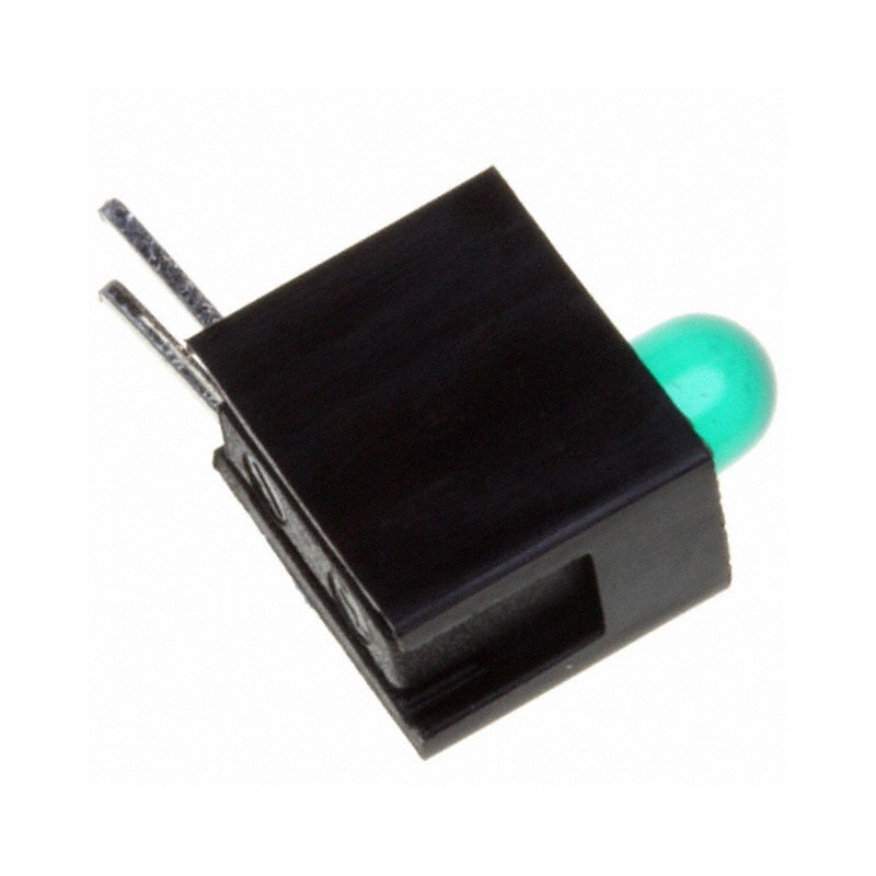 1 pcs : HLMP-1503-C00A2 - LED CBI 3MM GREEN RA HSG