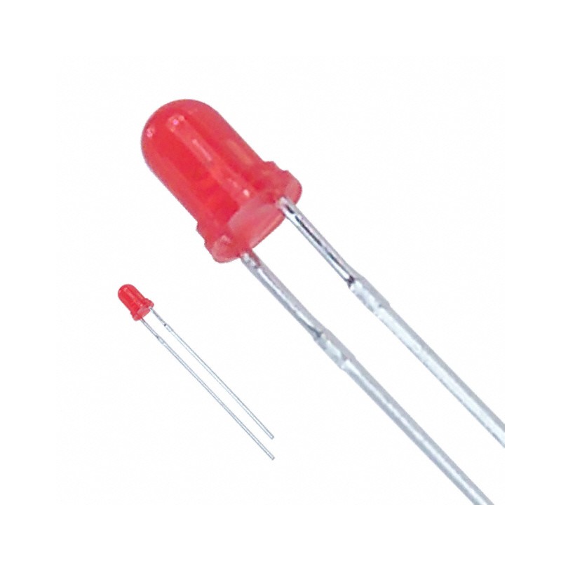 1 pcs : LTL-1CHE - LED RED DIFFUSED T/H