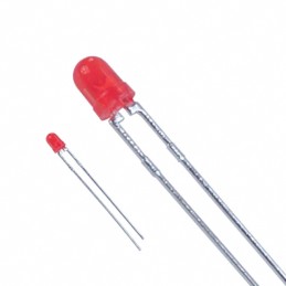 1 pcs : LTL-4221N - LED RED DIFFUSED T-1 T/H
