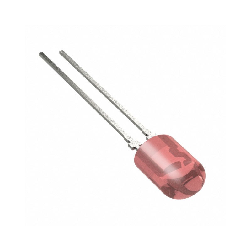 1 pcs : HLMP-HG75-XY0DD - LED RED DIFFUSED 5MM OVAL T/H