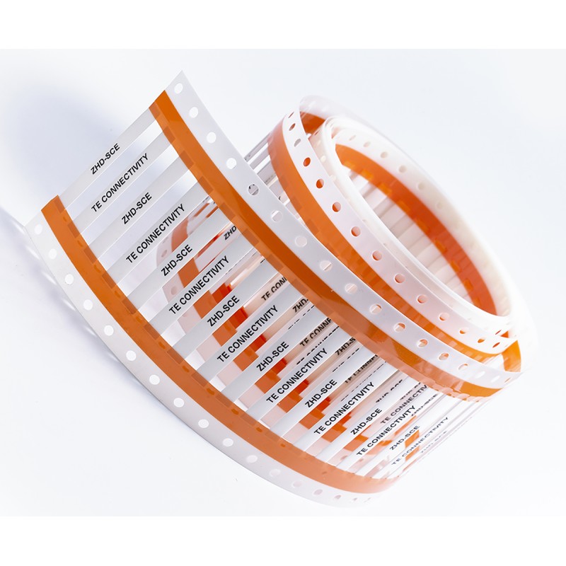 1 Reel of 250 - TE Connectivity ZHD-SCE White Heatshrink Labels, 50mm Width, 250 Qty