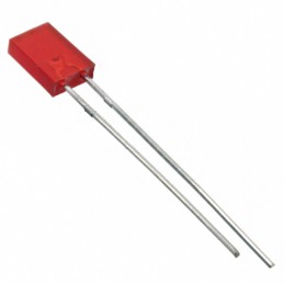 1 pcs : MV57123 - LED RED DIFF RECT 2MMX5MM T/H