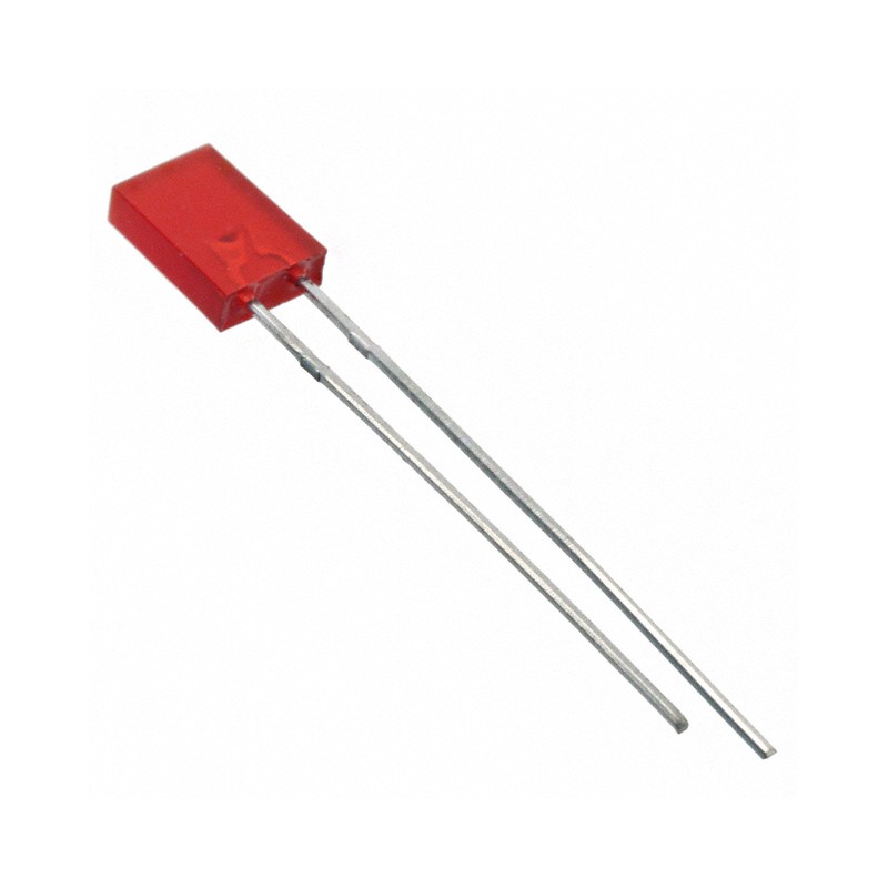 1 pcs : MV57123 - LED RED DIFF RECT 2MMX5MM T/H