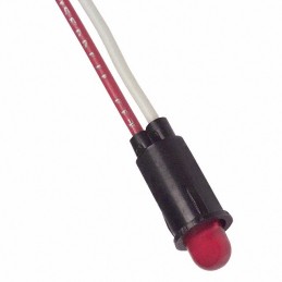 1 pcs : 5100H1 - LED RED 1/4' HOLE PANEL MOUNT