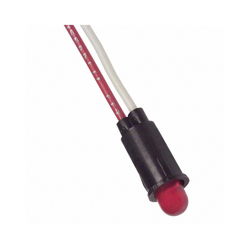 1 pcs : 5100H1 - LED RED 1/4' HOLE PANEL MOUNT