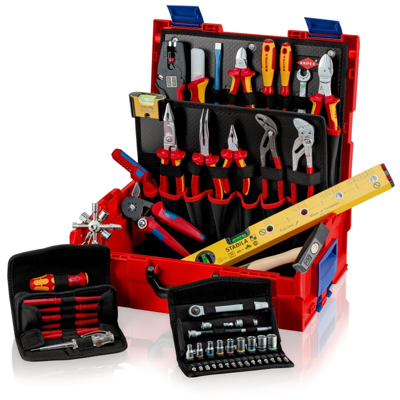 1 pcs - Knipex 63 Piece Electricians Tool Case with Case, VDE Approved