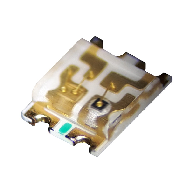 1 pcs : B2G32UYNB20C000213U1930 - LED AMBER/BLUE CLEAR 0605 SMD