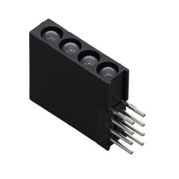 1 pcs : H455CBC - LED CBI 3MM QUAD GRN/RED DIFF