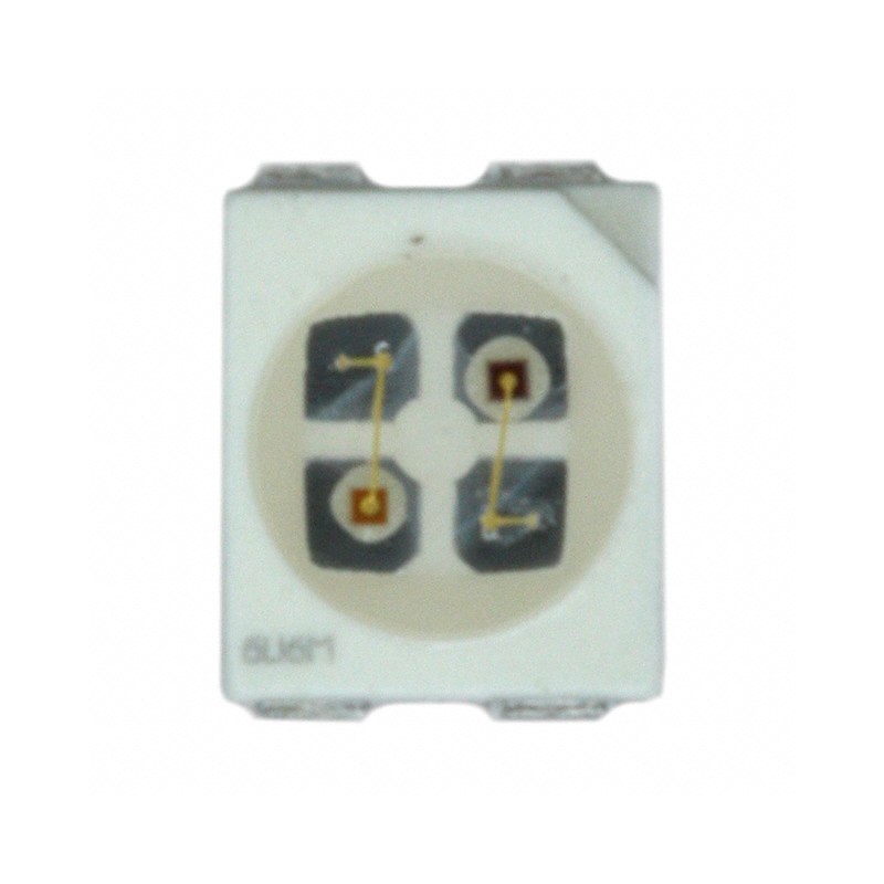 1 pcs : 5977701207F - LED GREEN/RED CLEAR 4PLCC SMD