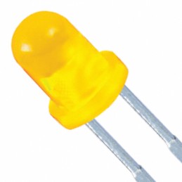 1 pcs : XLUY34D - LED YELLOW DIFFUSED T-1 T/H