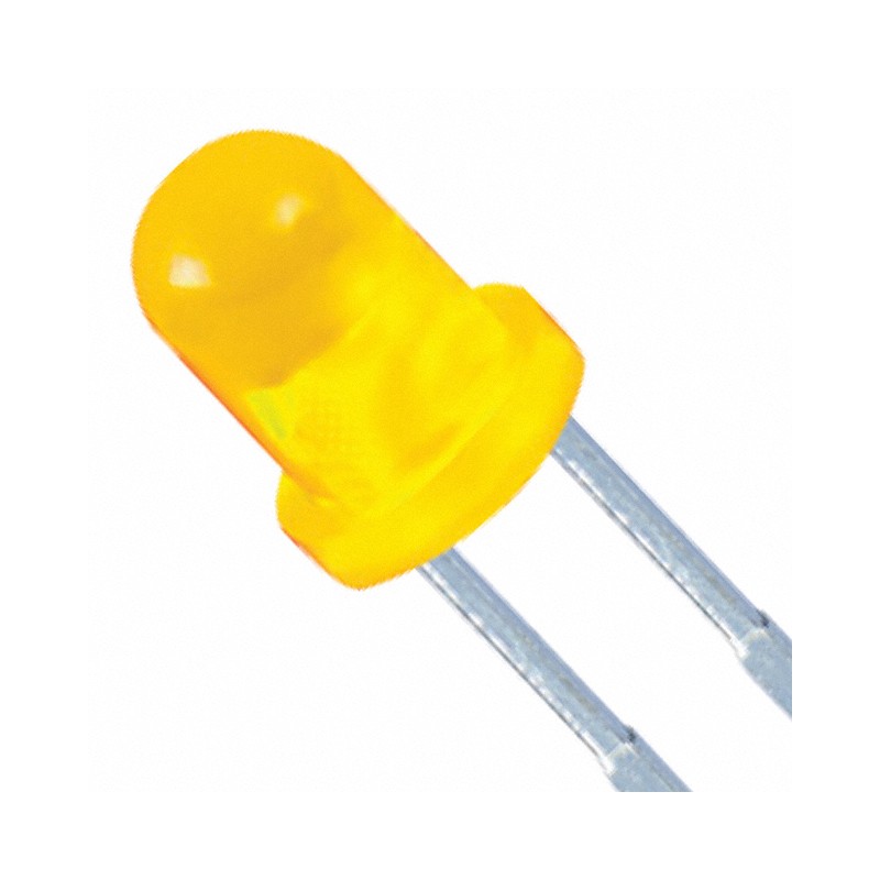 1 pcs : XLUY34D - LED YELLOW DIFFUSED T-1 T/H