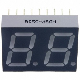 1 pcs : HDSP-521G - DISPLAY 7SEG 0.56' DBL GRN 18DIP