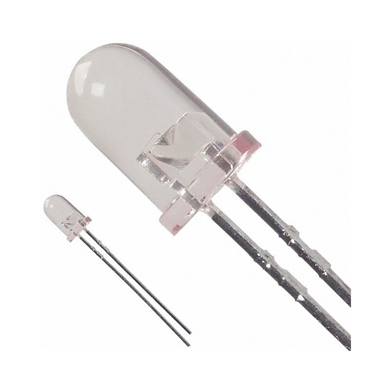 1 pcs : HLMP-C415 - LED ORANGE CLEAR T-1 3/4 T/H