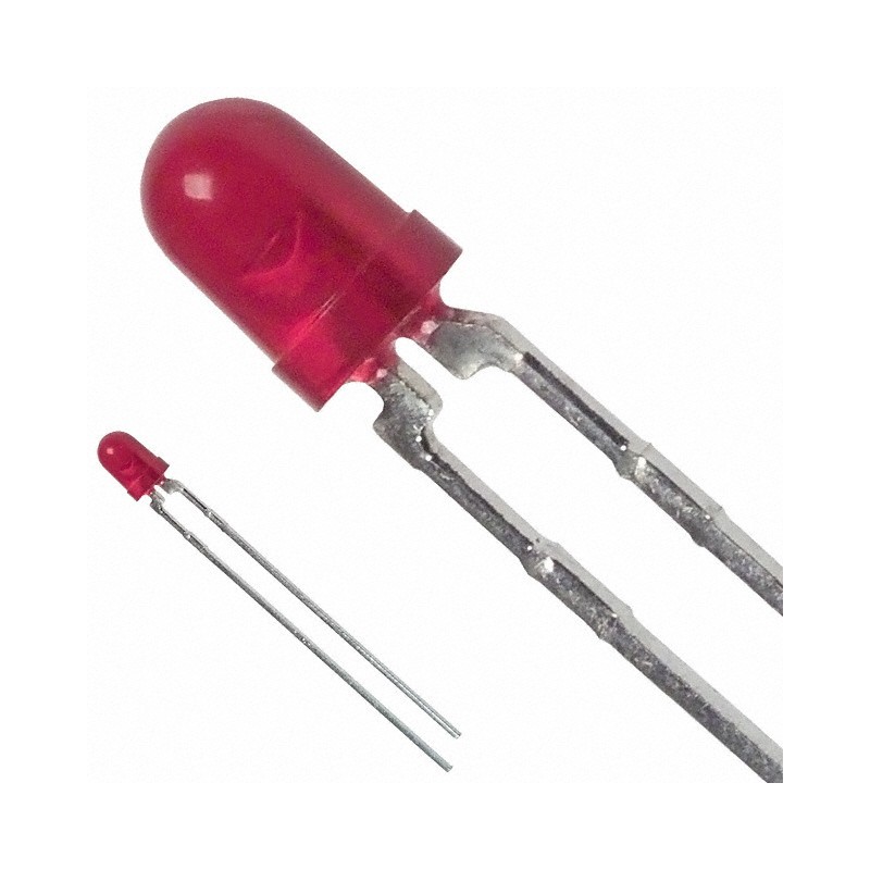 1 pcs : HLMP-1301 - LED RED DIFFUSED T-1 T/H