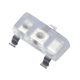 1 pcs : AM23CGCK-F - LED GREEN CLEAR SOT23-3 SMD