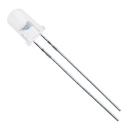 1 pcs : HLMP-EJ30-NR0DD - LED ORANGE CLEAR T-1 3/4 T/H