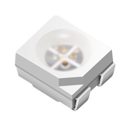 1 pcs : XZMECBDDG45SHTA - LED RGB CLEAR 4PLCC SMD