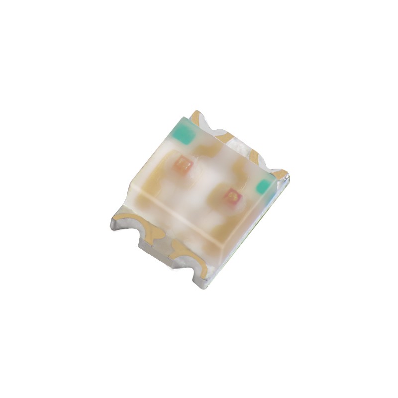 1 pcs : APTB1612SEKCGKC - LED GREEN/ORANGE CLEAR 4SMD