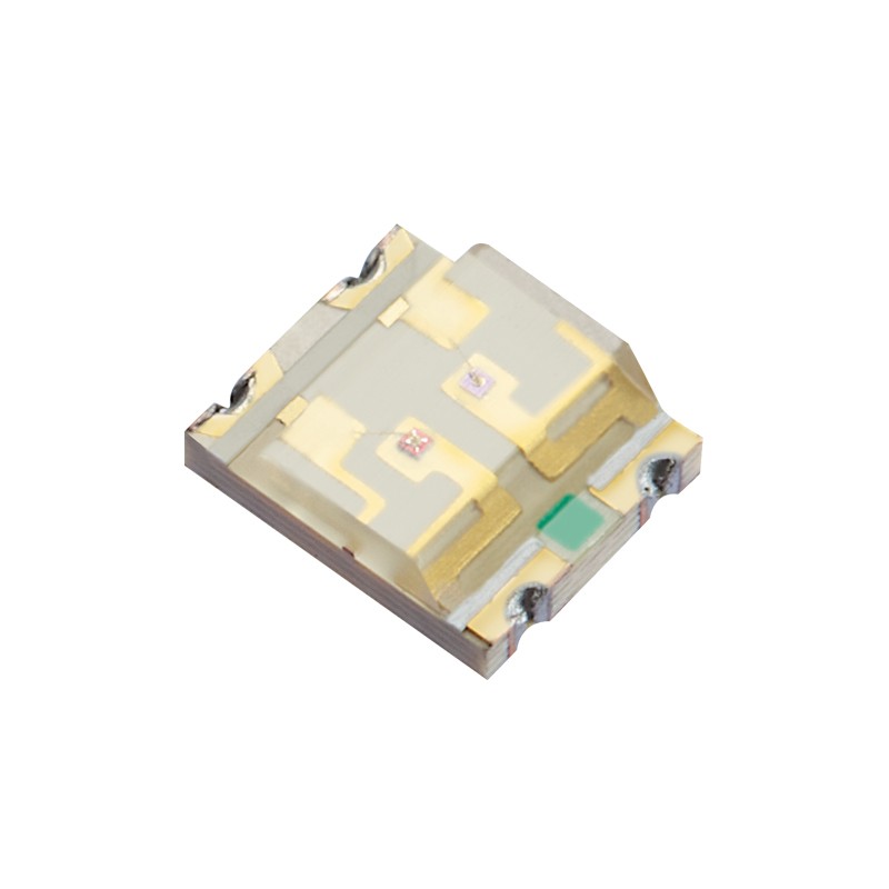 1 pcs : APB3025SEKCGKC-F01 - LED GREEN/ORANGE CLEAR SMD