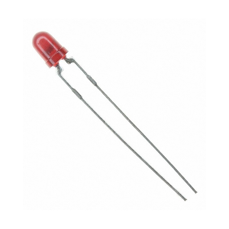1 pcs : HLMP-1301-E0002 - LED RED DIFFUSED T-1 T/H