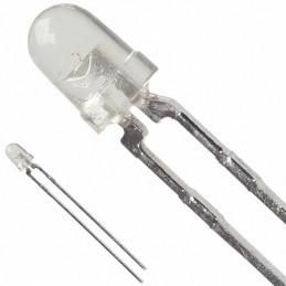 1 pcs : HLMP-1420 - LED YELLOW CLEAR T-1 T/H