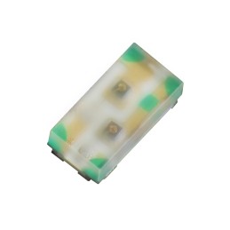 1 pcs : APHB1608CGKSEKC - LED GREEN/ORANGE CLEAR 4SMD