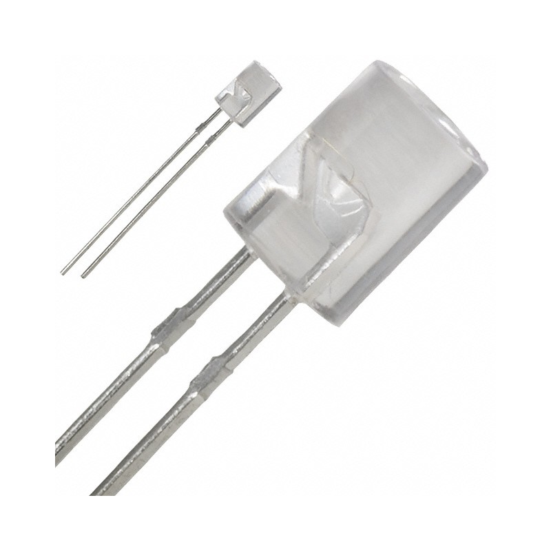 1 pcs : OVLLB8C7 - LED BLUE CLEAR 5MM T/H