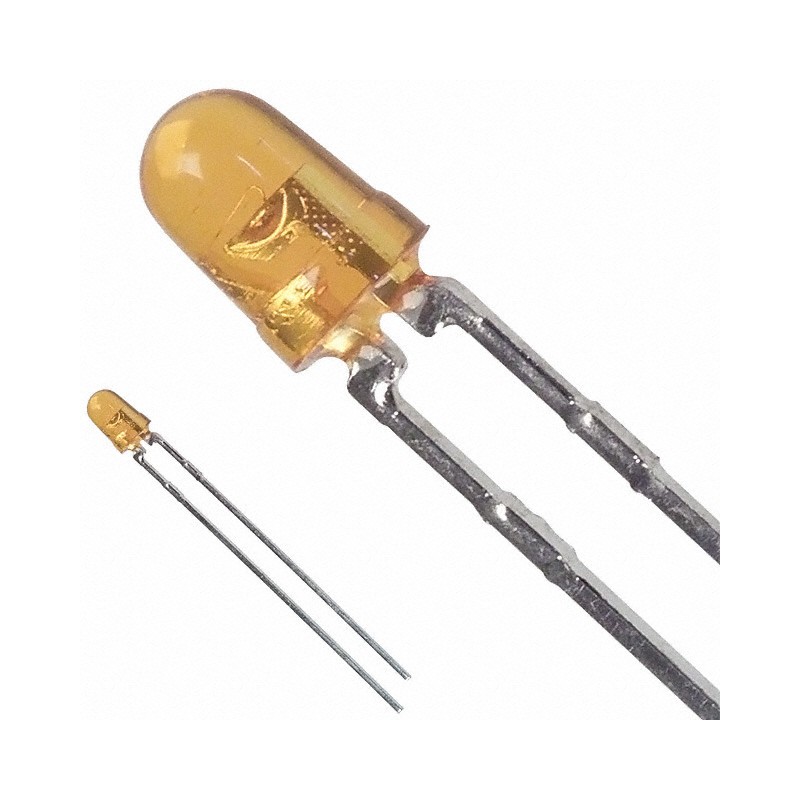 1 pcs : HLMP-1421 - LED YELLOW CLEAR T-1 T/H