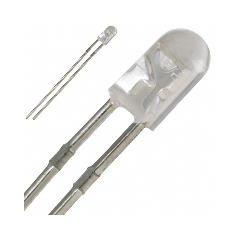 1 pcs : OVLBY4C7 - LED YELLOW CLEAR 3MM T/H