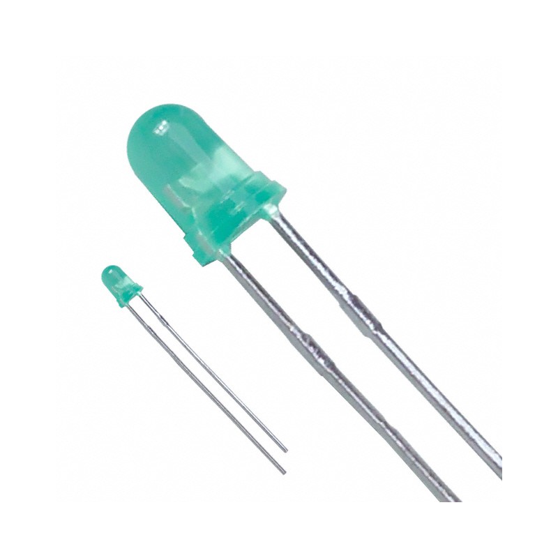 1 pcs : LTL-1CHG - LED GREEN DIFFUSED T/H