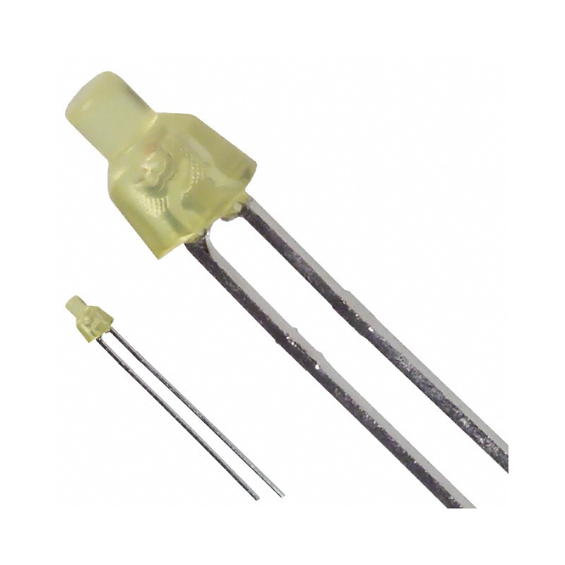 1 pcs : SSL-LX20465YD - LED YELLOW DIFF T-2MM TAPER T/H