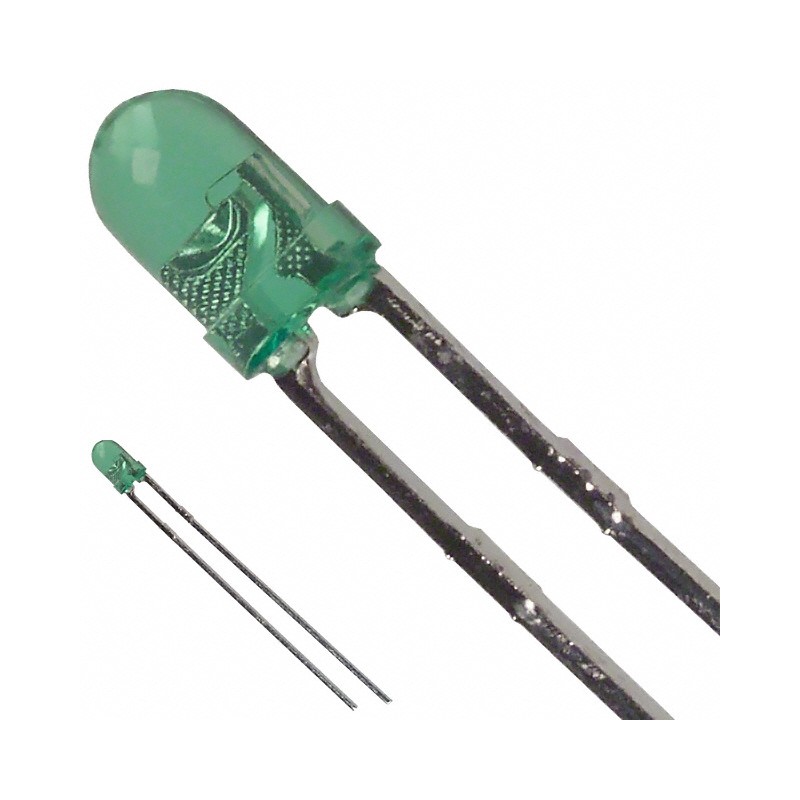 1 pcs : SSL-LX3044GT - LED GREEN CLEAR T-1 T/H