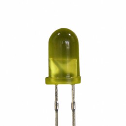 1 pcs : XLUY12D - LED YELLOW DIFFUSED T-1 3/4 T/H
