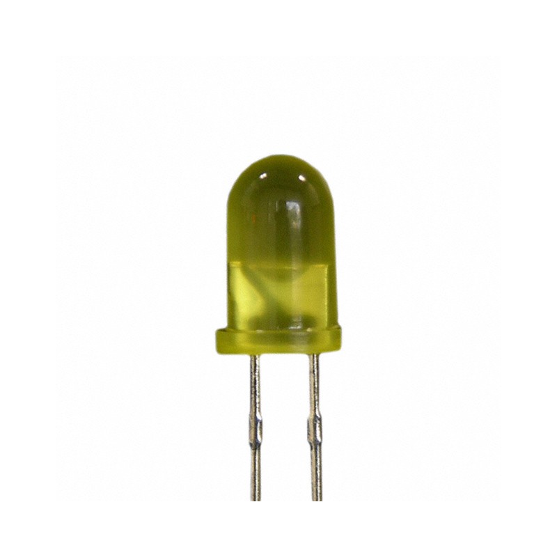 1 pcs : XLUY12D - LED YELLOW DIFFUSED T-1 3/4 T/H