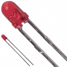 1 pcs : SSL-LX3044IT - LED RED CLEAR T-1 T/H