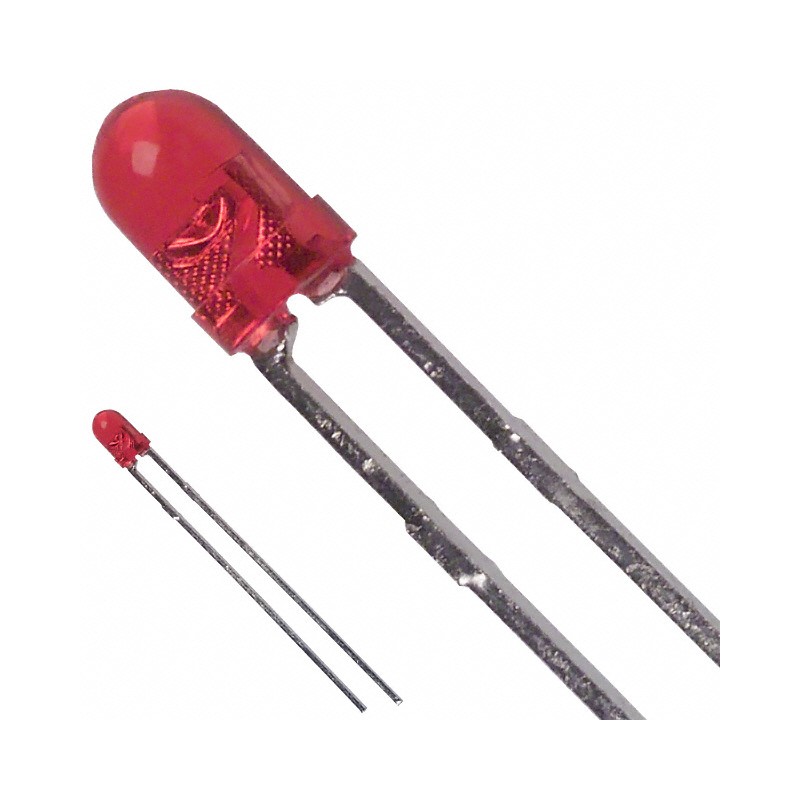 1 pcs : SSL-LX3044IT - LED RED CLEAR T-1 T/H