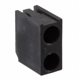 1 pcs : H-201C - LED HOLDER RA 3MM 2LD NYL BK
