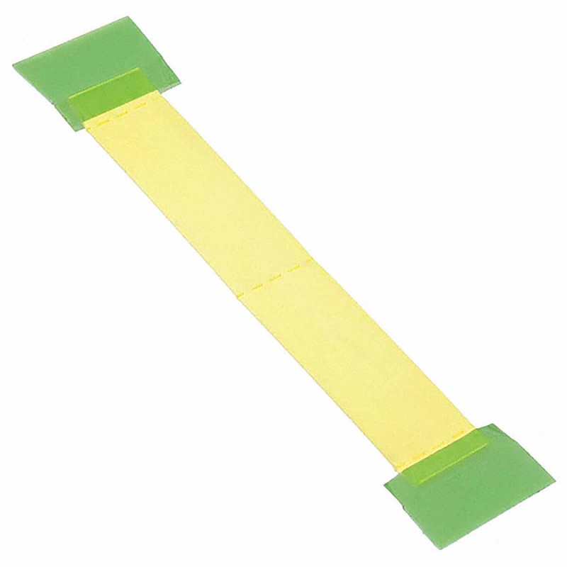 1 Box of 250 - TE Connectivity HX-SCE Yellow Heatshrink Labels, 50mm Width