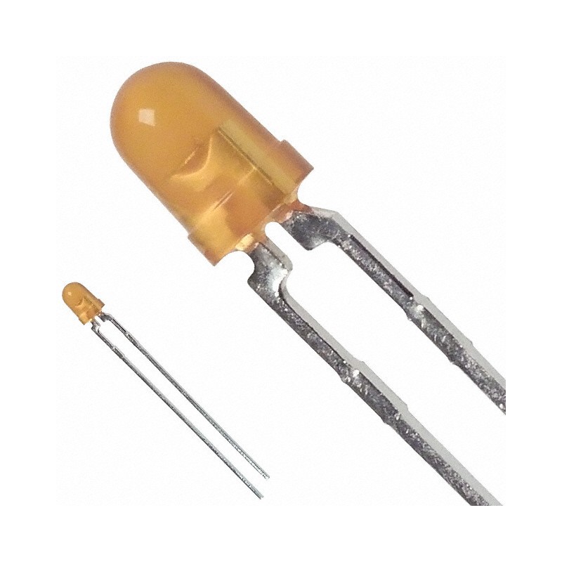 1 pcs : HLMP-1401 - LED YELLOW DIFFUSED T-1 T/H